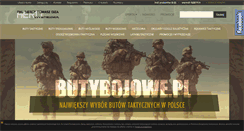 Desktop Screenshot of butybojowe.pl